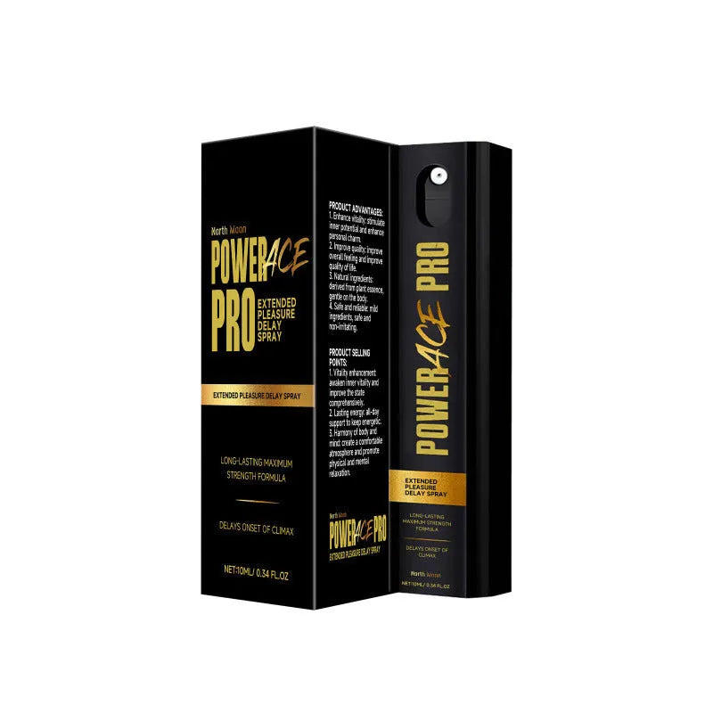 10ml men's body moisturising spray bottle with pump top showing dimensions of 2.6cm by 2.6cm by 9.3cm