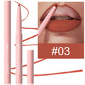 12 Colour Velvet Matte Lip Liner Pencils in assorted shades on a white background.