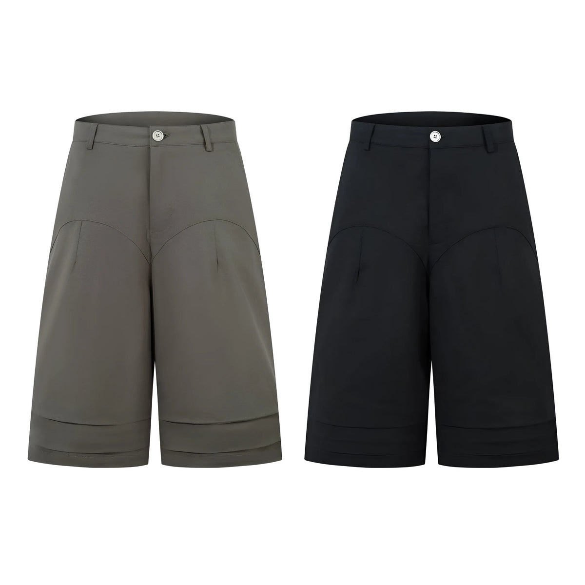 Women's retro wide-leg denim trousers in black, showing straight cut and mid-length leg.
