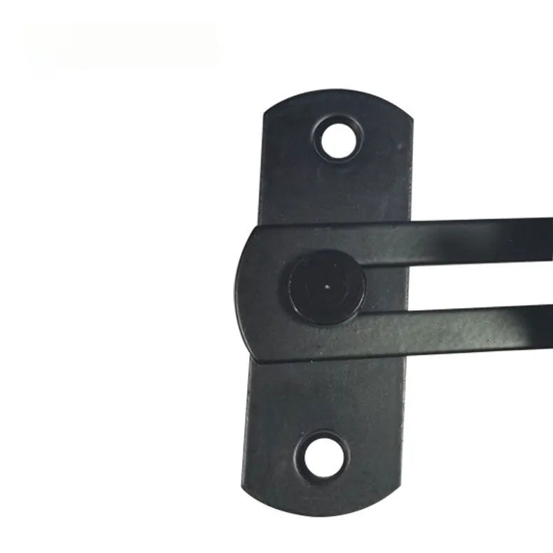 Warehouse sliding door lock with 90-degree latch mechanism for barn doors