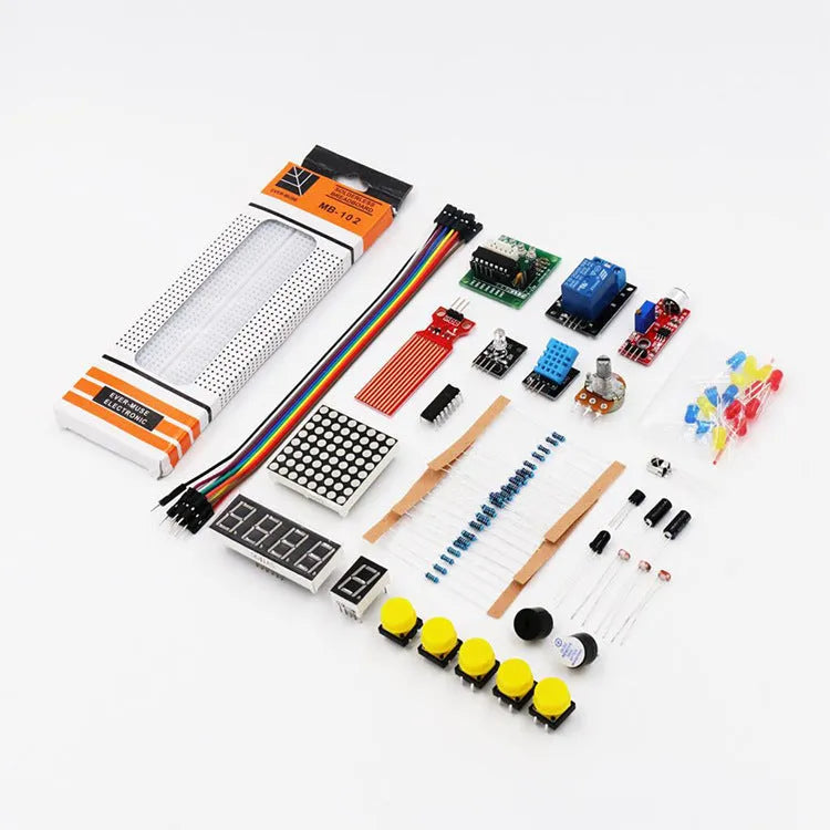 RFID upgraded Arduino starter kit with UNO board, stepper motor, 1602 LCD and component modules