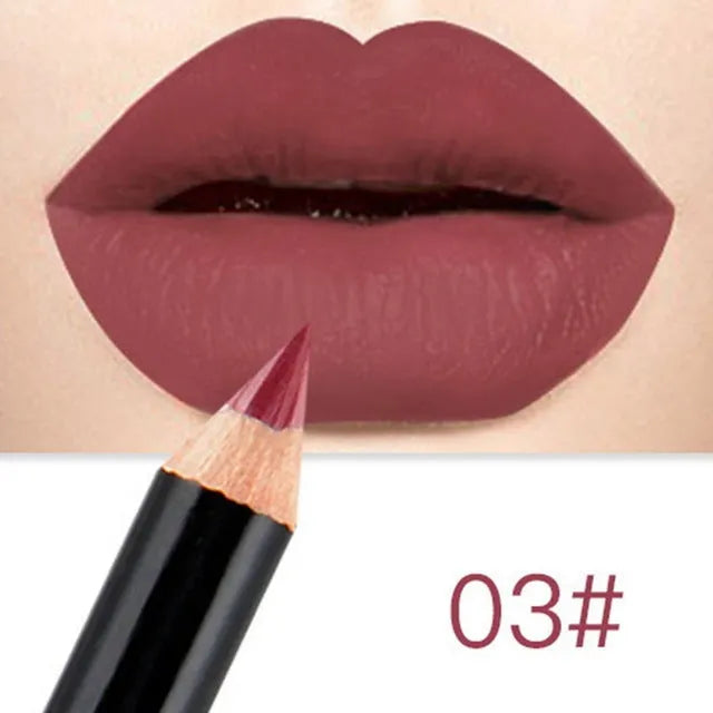 Matte liquid lipstick tube 8ml with 21 numbered shades, long-lasting and waterproof lip glaze for makeup