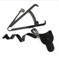 Black ABS body fat measuring calliper with measurement scale and cable
