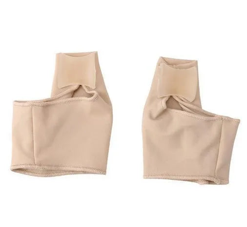 Corrective toe socks with silicone gel bunion pad and toe separator in three sizes