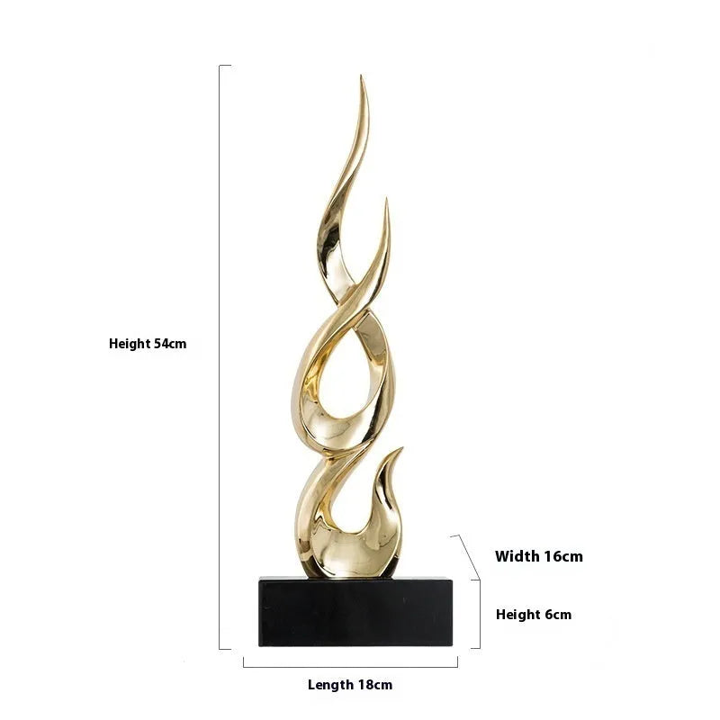 Modern festival high-rise decoration craft in bright gold and elegant silver resin for event centrepieces