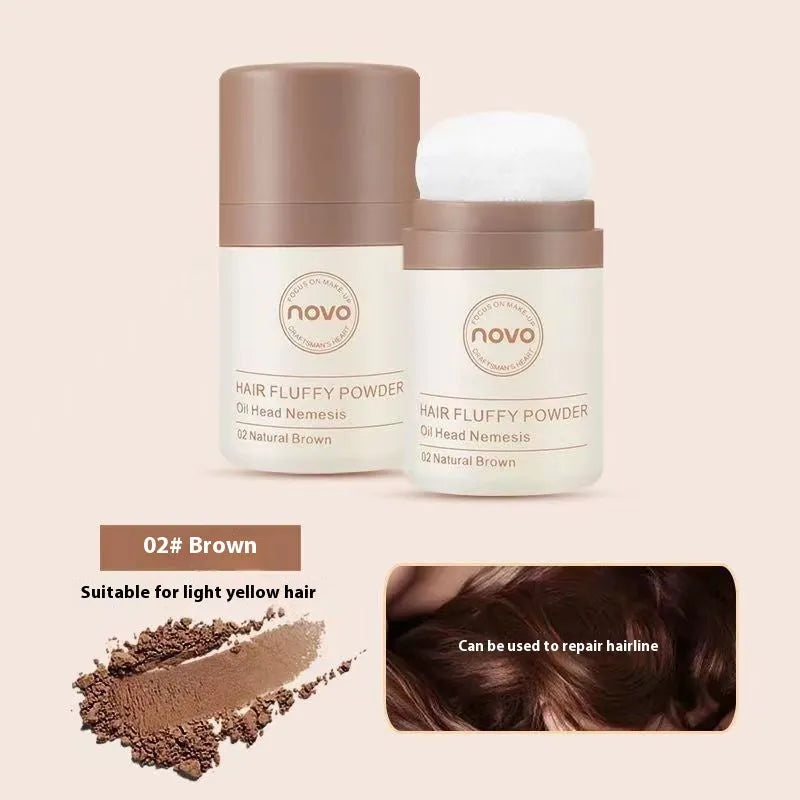 Veejaga mattifying powder in brown and dark brown shades for hair oil control and face makeup fixing