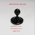 Aluminium alloy universal dashboard mounting plate for automotive accessories in black or silver