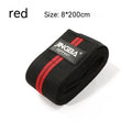 Adjustable free-size knee pads for sports, shown in blue, for weightlifting and cycling.