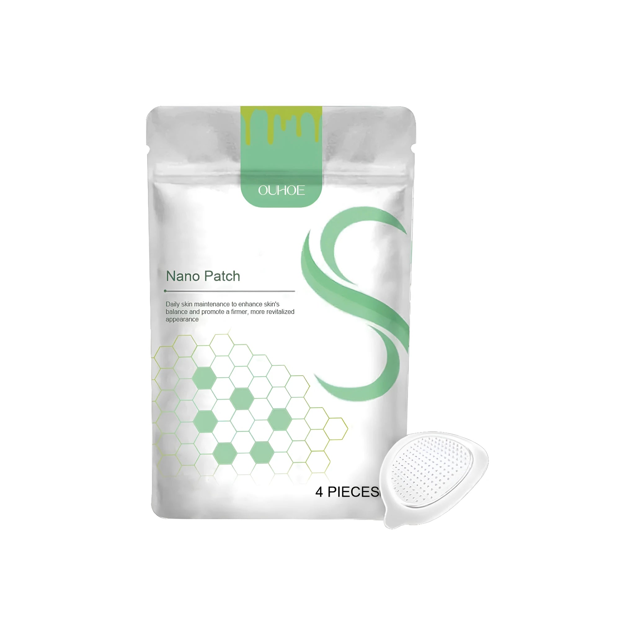 Four Micro Needle Body Shaping Care Patches with natural botanical ingredients for targeted application