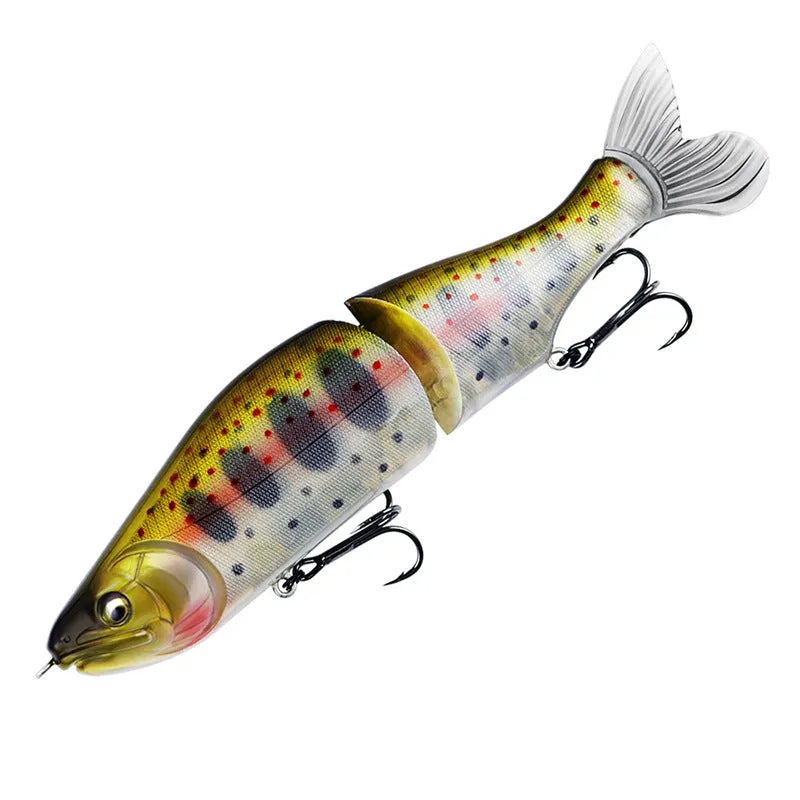 185mm hard plastic fashion tossing bass fishing swimming bait lure on a blue background.