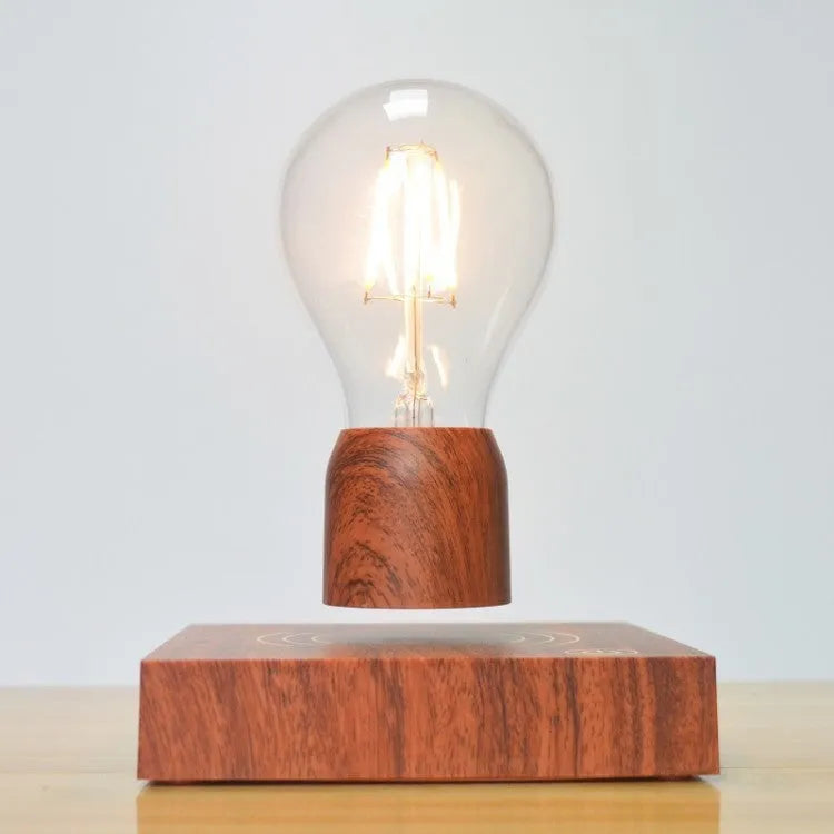 Magnetic levitation floating bulb with glass shade and British plug