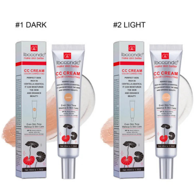 Erborian CC Cream tube with Centella Asiatica for colour correction in dark and light shades