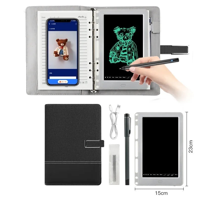85-inch electronic writing pad with Bluetooth connection and smart pen in stitching appearance design