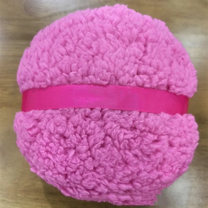 Large 150x75mm plush powder puff for face powder application