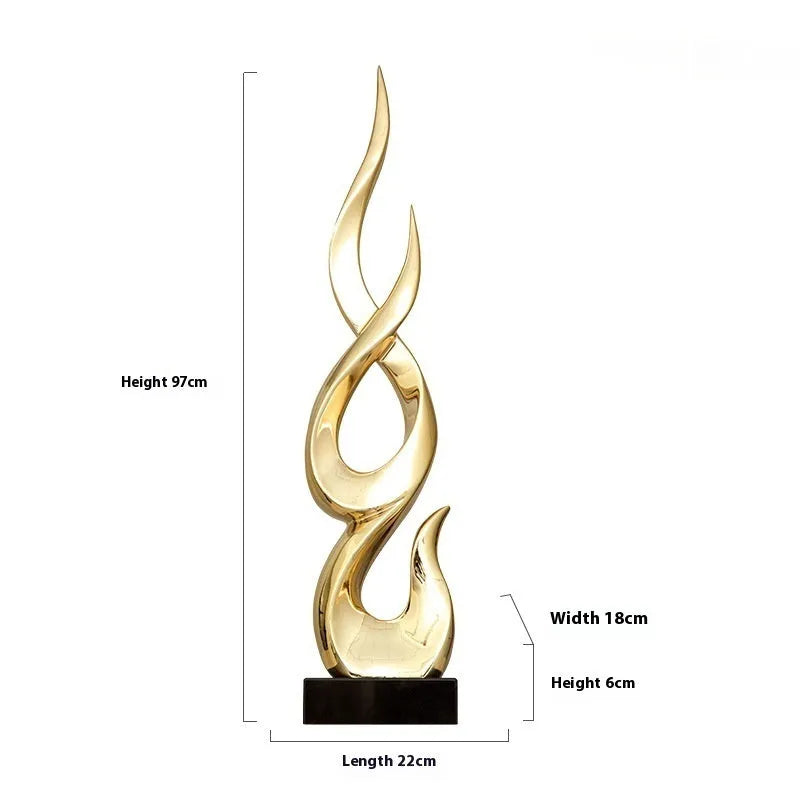 Modern festival high-rise decoration craft in bright gold and elegant silver resin for event centrepieces