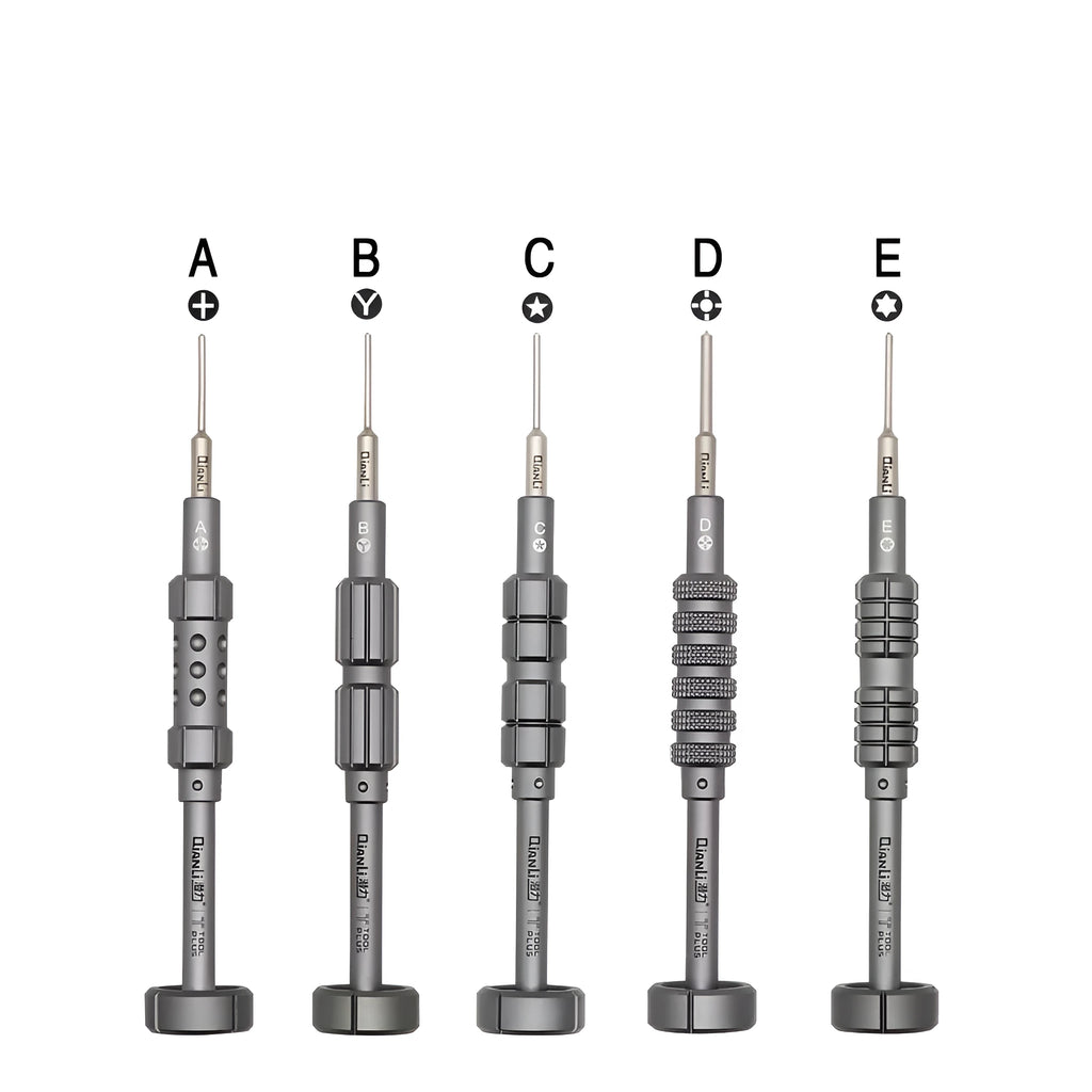 iPhone T2 cross triangle star screwdriver with grenade-shaped aluminium alloy handle for precision electronic repairs