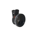 LIEQI black and silver wide-angle and macro external lenses for mobile phone camera attachment.