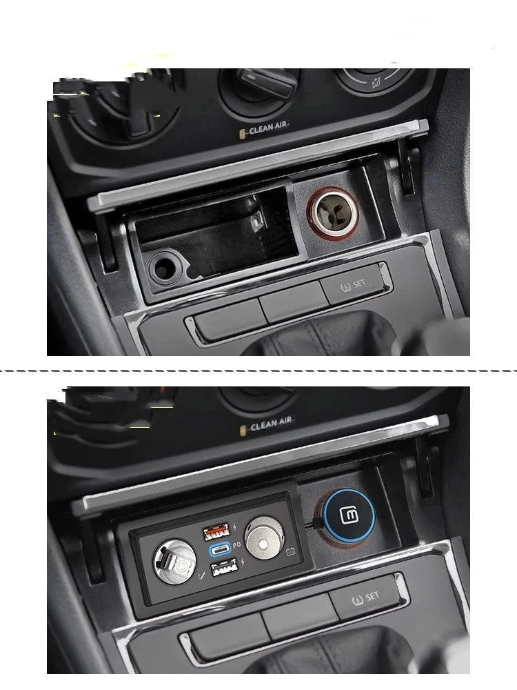 Volkswagen car charger with QC3.0 fast charge technology for Lavida Pola 13 Weiling models
