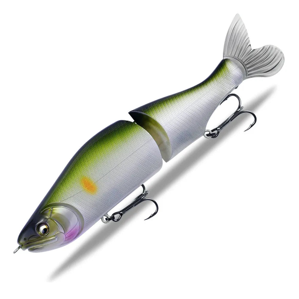 185mm hard plastic fashion tossing bass fishing swimming bait lure on a blue background.