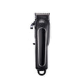 Professional digital electric hair clipper in black, red, or white with four attachment combs, cleaning brush, and lubricating oil.