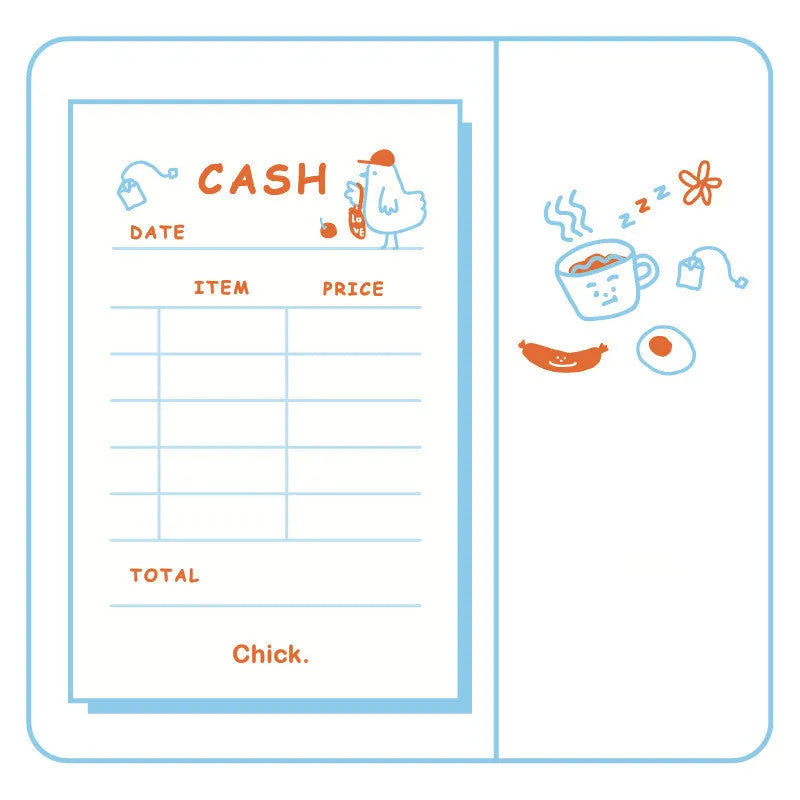 Countdown notes pad showing eight design themes including cherry, flower, cloud, and ice cream patterns