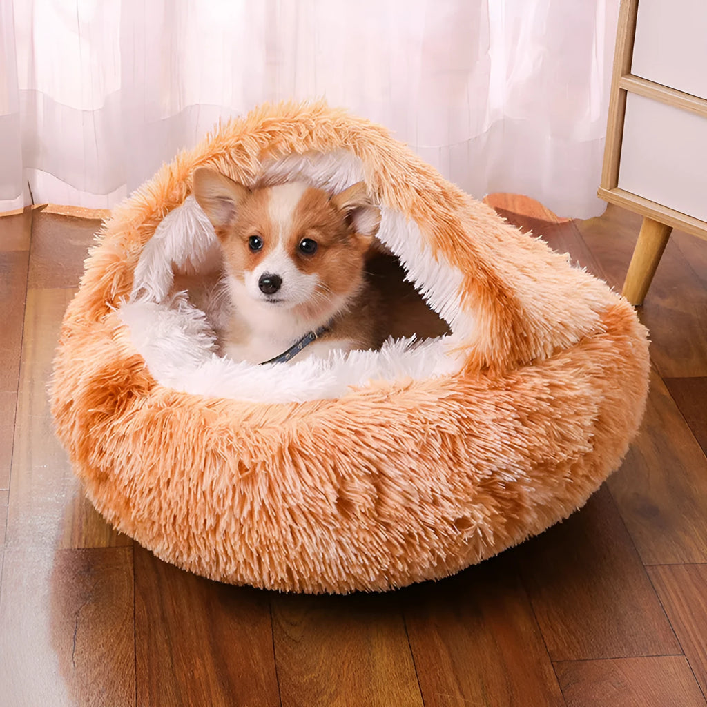Waterproof cloth dog kennel with semi-surrounded warm room design in multiple colour options