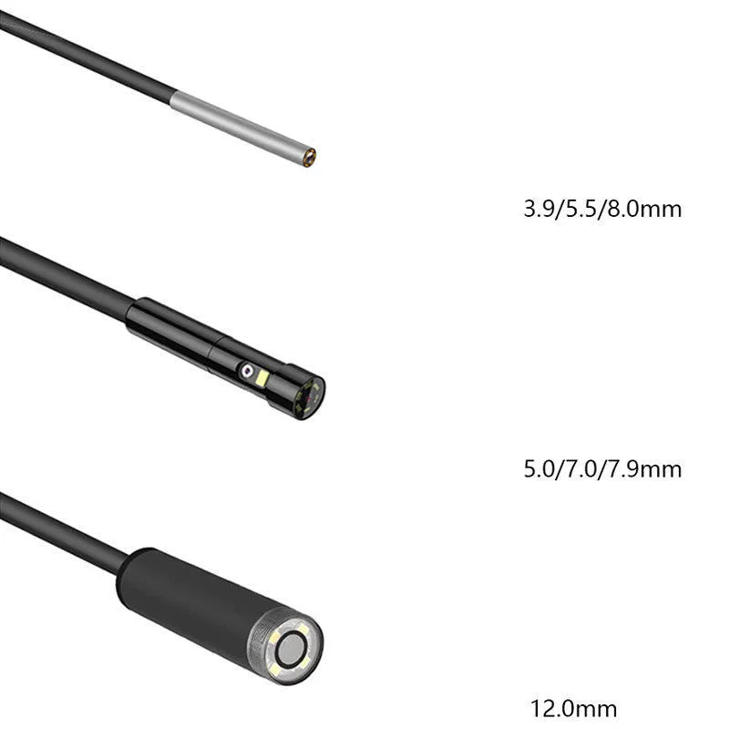Handheld portable industrial endoscope with 4.5-inch screen and 1-metre long 5.5mm inspection probe