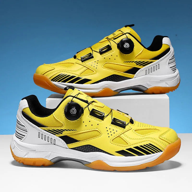 Casual unisex sneakers in yellow, black silver, white blue, and white gray colours with round toe.