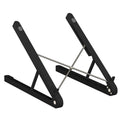 Folding ABS notebook stand in White or Black, 32 * 275MM, for desktop laptop use.