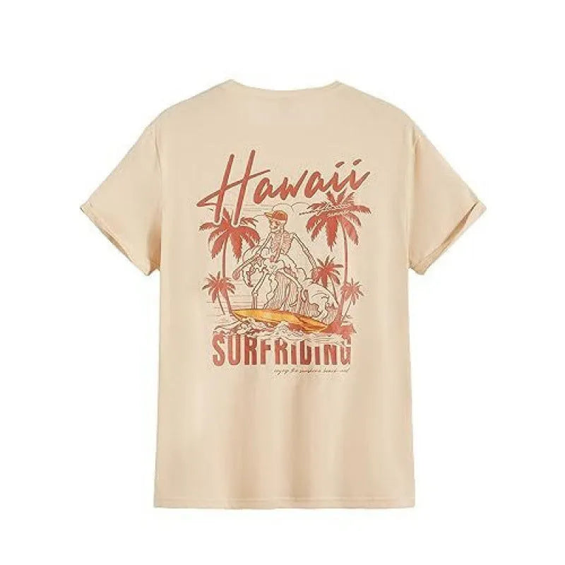 Men's short-sleeved printed t-shirt with digital pattern on polyester fabric
