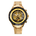 MCE men's explosion-proof mechanical watch on a wrist, shown in one of four available colour variants.