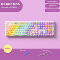Colour Sugar Cat mechanical keyboard with Bluetooth connectivity showing MG108B Piano Shaft switches