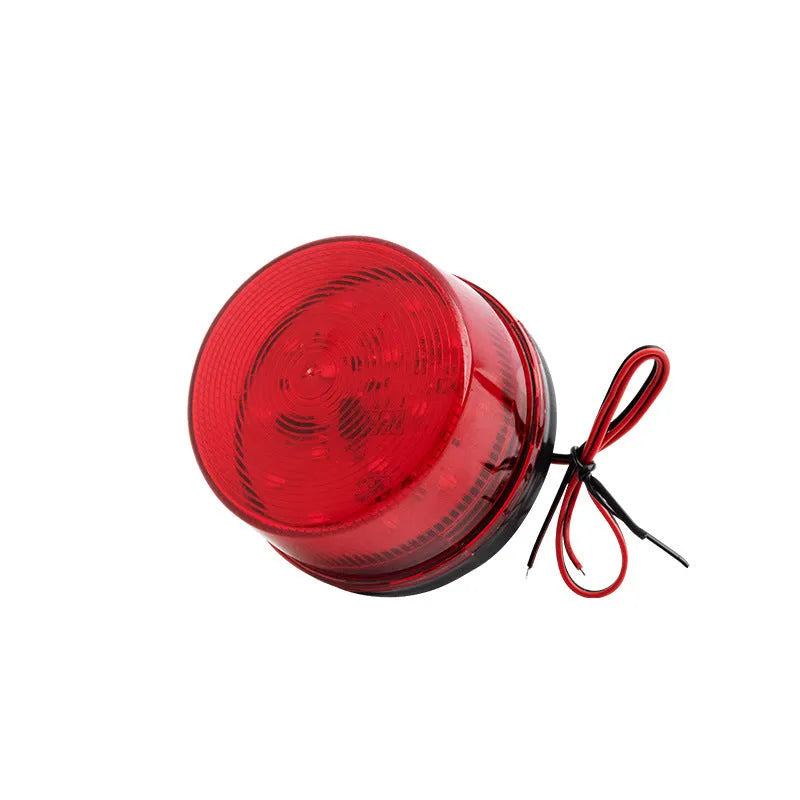 HC-79 24V warning alarm light with sound and flash functions in red housing