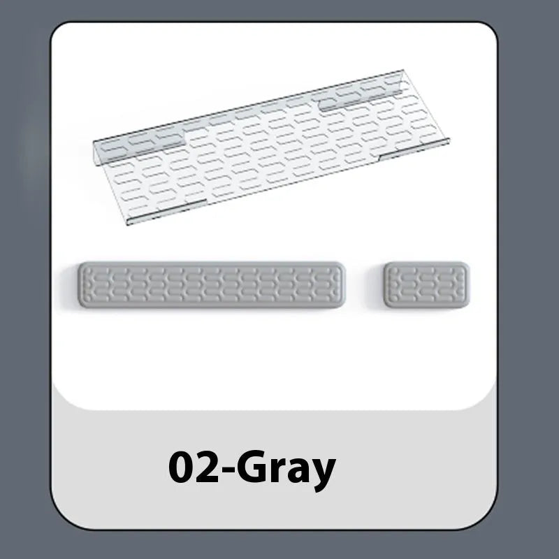 Double-sided keyboard and mouse pad with memory foam wrist rest in multiple colour options