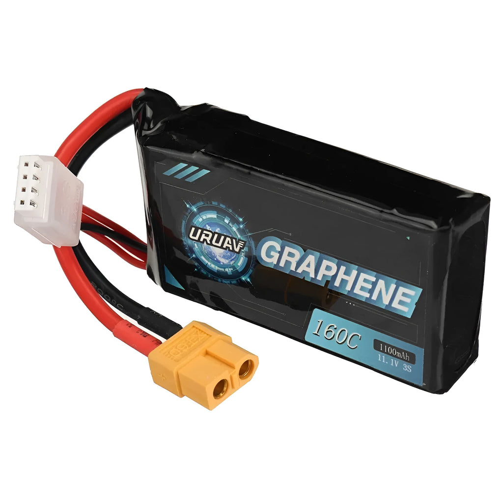 7.4V 1200mAh RC lithium battery pack for 2S and 3S model cars and boats.