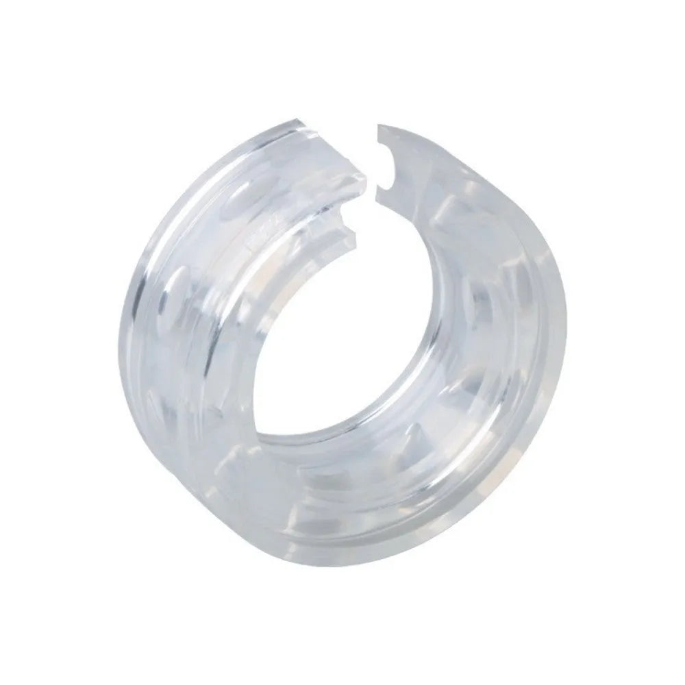 Transparent rubber spring shock absorber for car modification, shown with size dimensions.