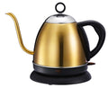 Automatic stainless steel kettle with touch controls in gold colour option