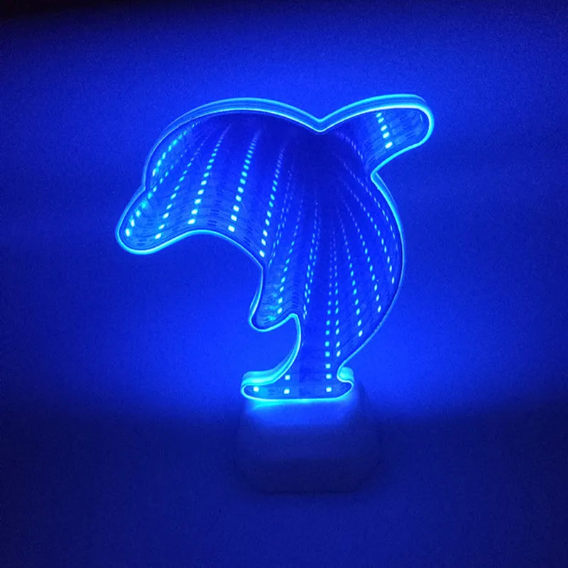 Rose red LED decorative tunnel light with dual-sided illumination measuring 16cm wide by 19cm tall