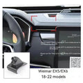 GOODWAY dashboard mobile phone holder showing 360-degree rotation and snap-on mounting system