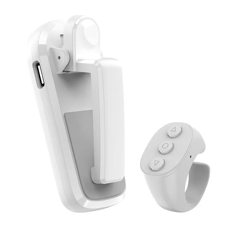 Black wireless remote page turner and clicker for Kindle and tablet reading