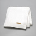Acrylic infant hug blanket with three-dimensional lines measuring 70×90cm in solid colour options