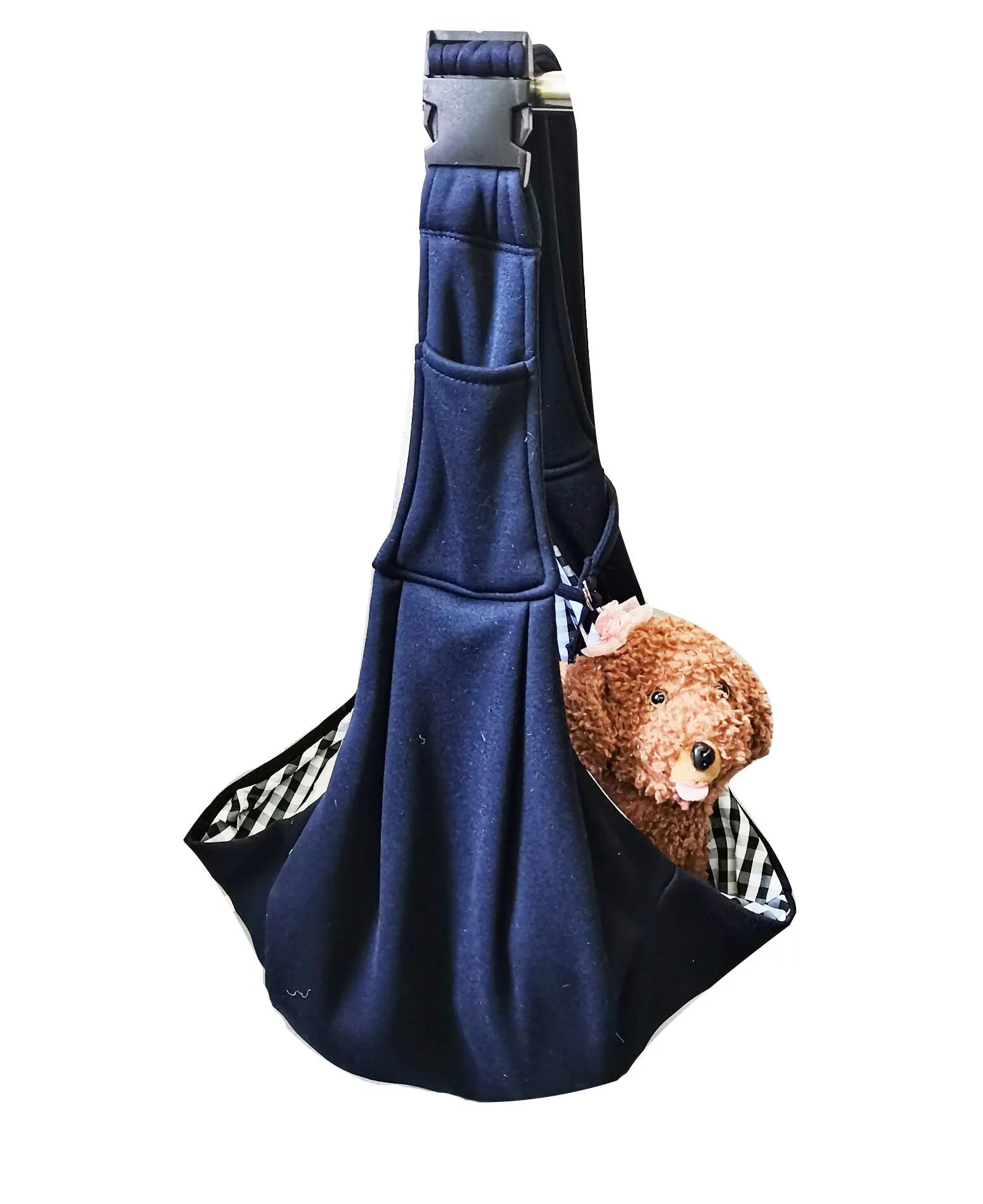 Soft polyester pet carrier bag with adjustable shoulder strap in multiple colour options