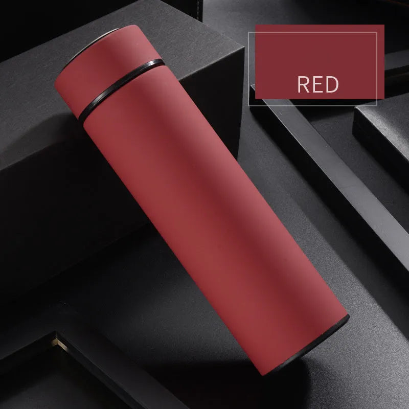 450ml stainless steel water bottle with double-wall vacuum insulation and copper coating