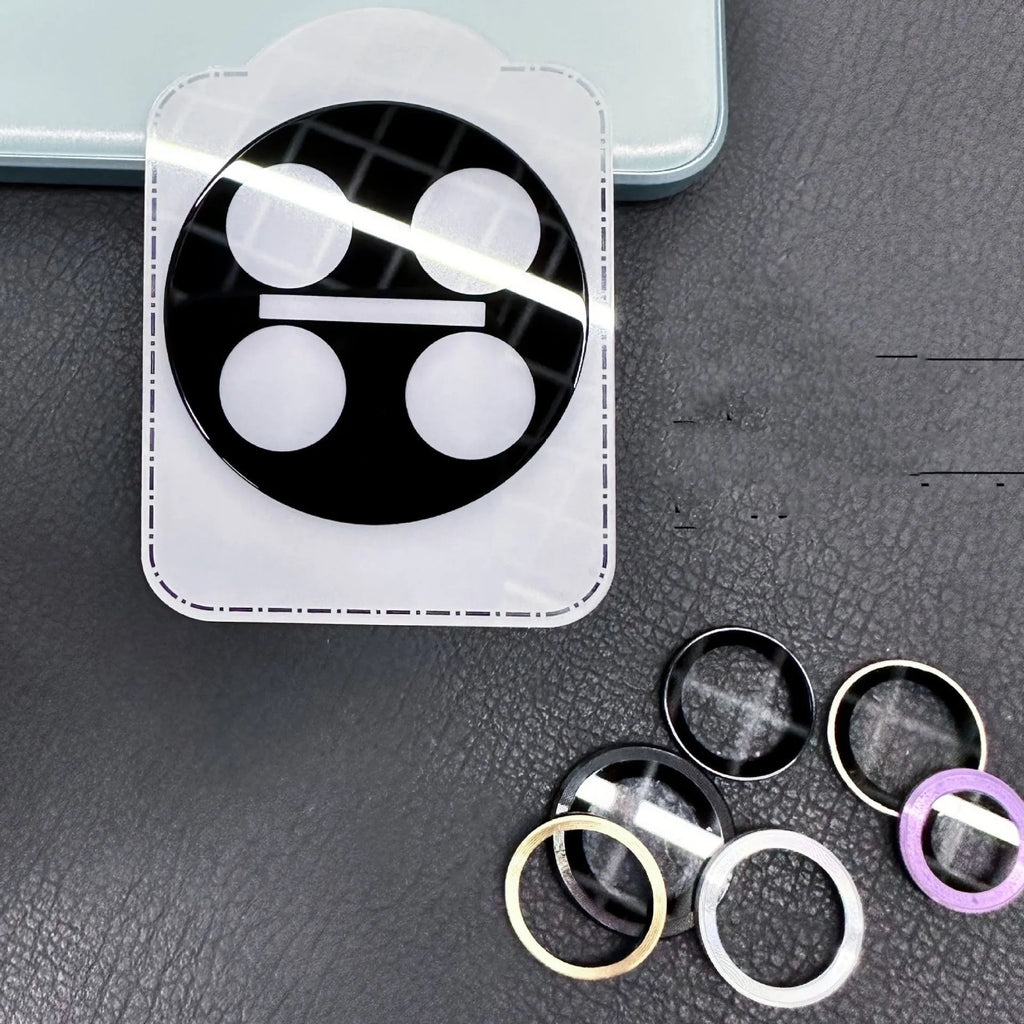 Large Arc HD Tempered Glass Lens Protector with black ring for OnePlus 12, Find N3, and OnePlus 11 phones.