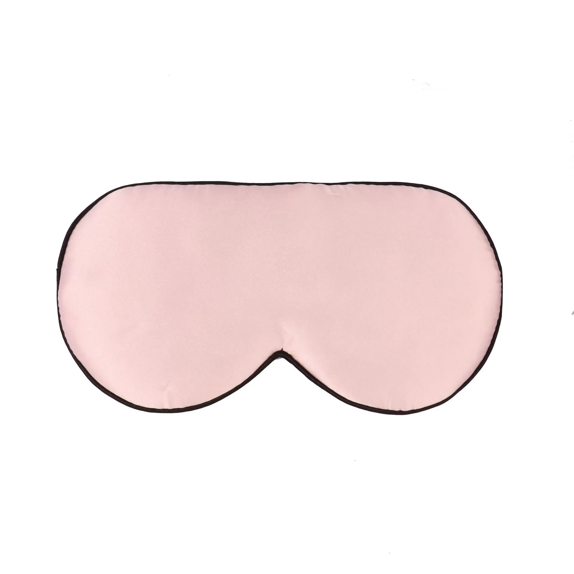 Double-sided mulberry silk sleep eye mask with embroidered printed pattern in various colours.