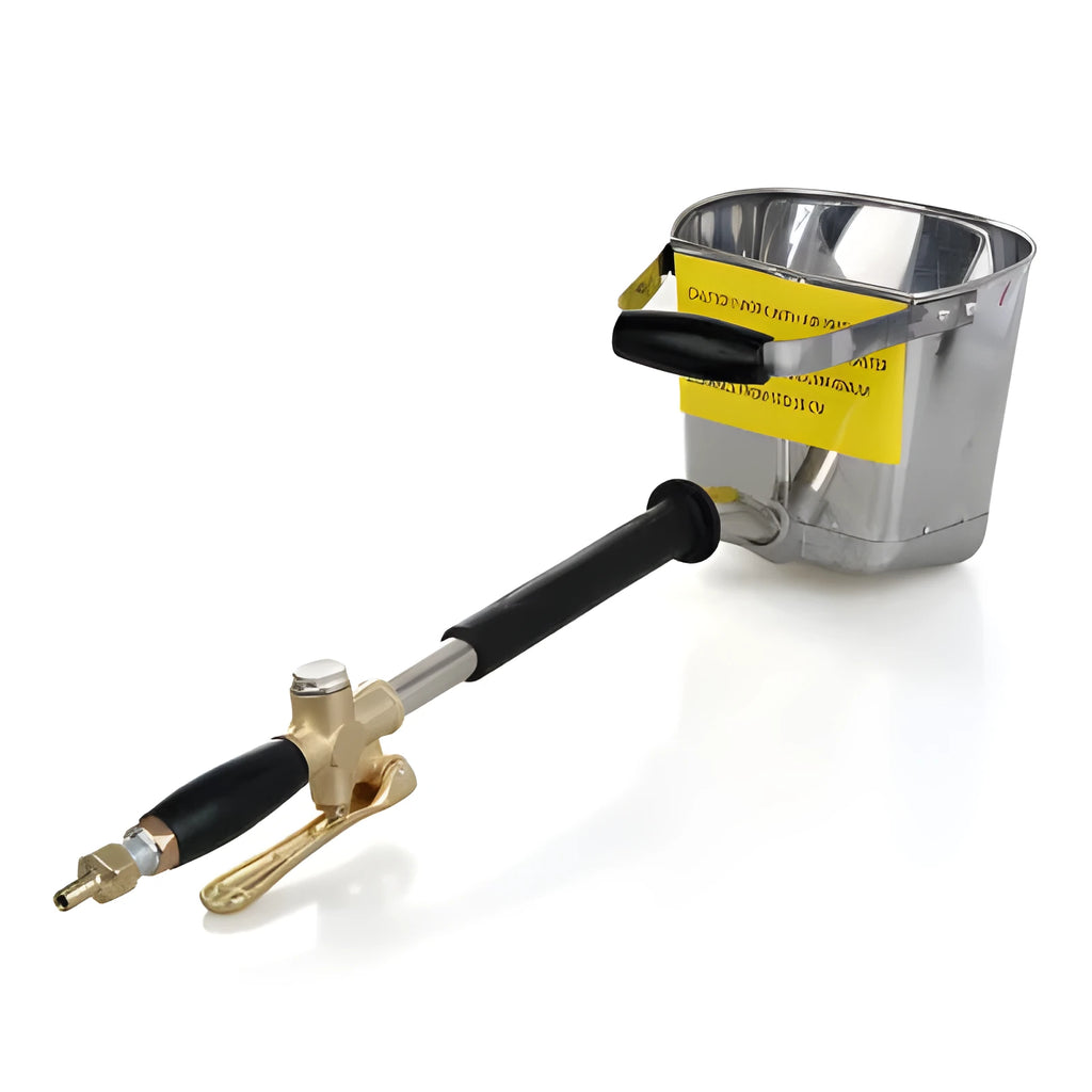 Automatic pneumatic spray gun with aluminium body and stainless steel nozzle