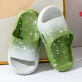 Gradient colour PVC summer slippers for children with non-slip soles