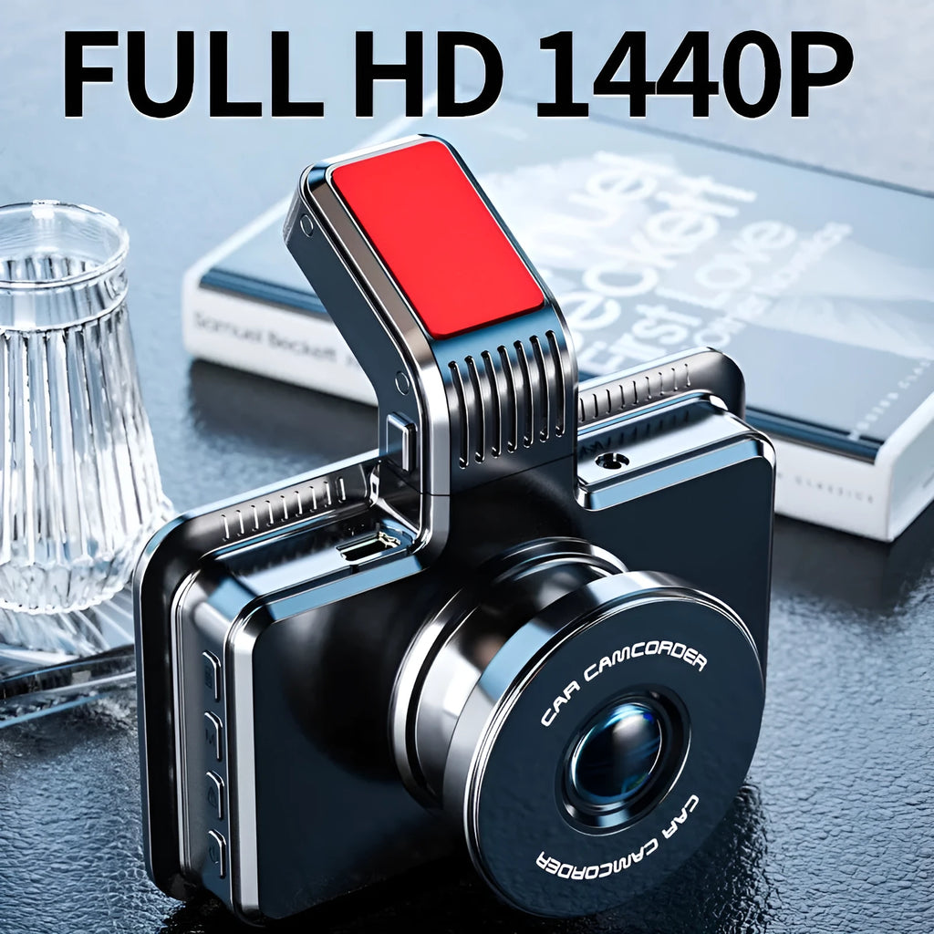 3-inch car DVR with dual lens system for front and rear vehicle recording