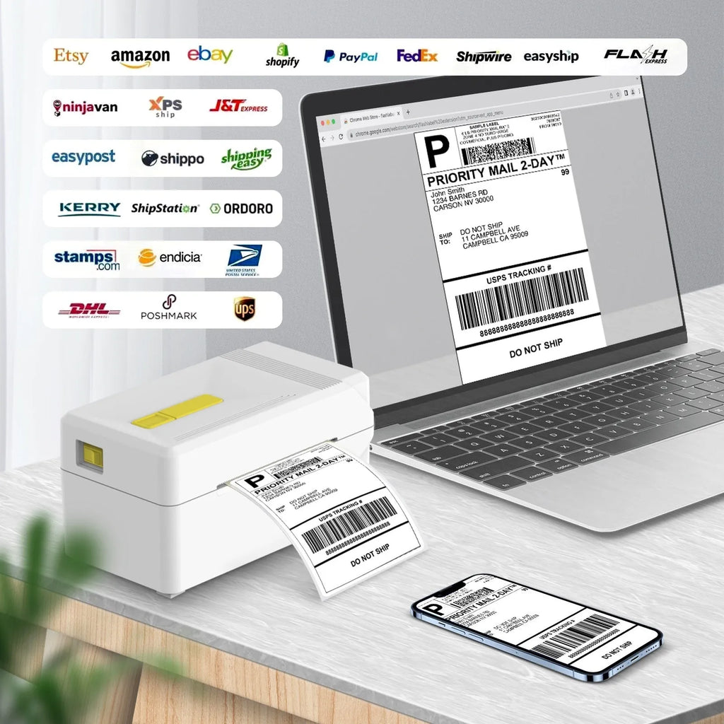 FlashLabel Thermal Express Face label printer with USB connectivity for express orders