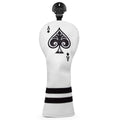 Flexible PU golf putter sleeve cover for club head protection, shown in one of three available colour options.